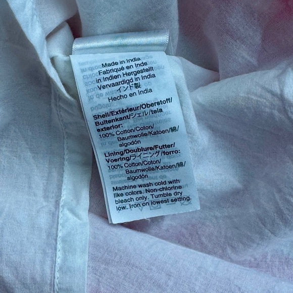 J.Crew Sleeveless Seersucker Tiered Popover Mixed Stripe Pink Poplin Dress Siz S - Picture 5 of 13